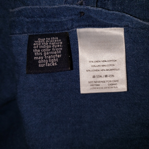 Nwt J.Crew Denim Tunic Top size Small - Picture 6 of 6